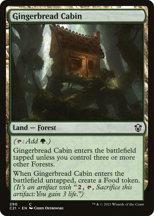 Gingerbread Cabin (C21-290) [Commander 2021] MTG Single Wizards of the Coast