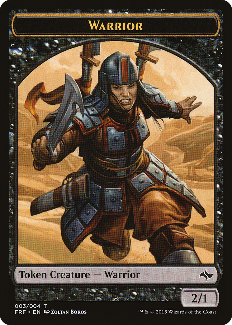 Warrior Token (FRF-003) [Tokens] Fate Reforged Tokens MTG Single Wizards of the Coast