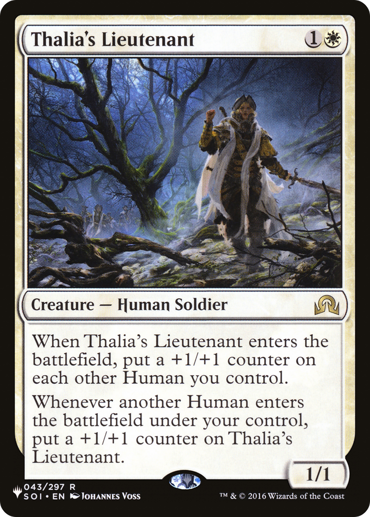 Thalia's Lieutenant (LIST-043/297) [Mystery Booster] The List MTG Single Wizards of the Coast