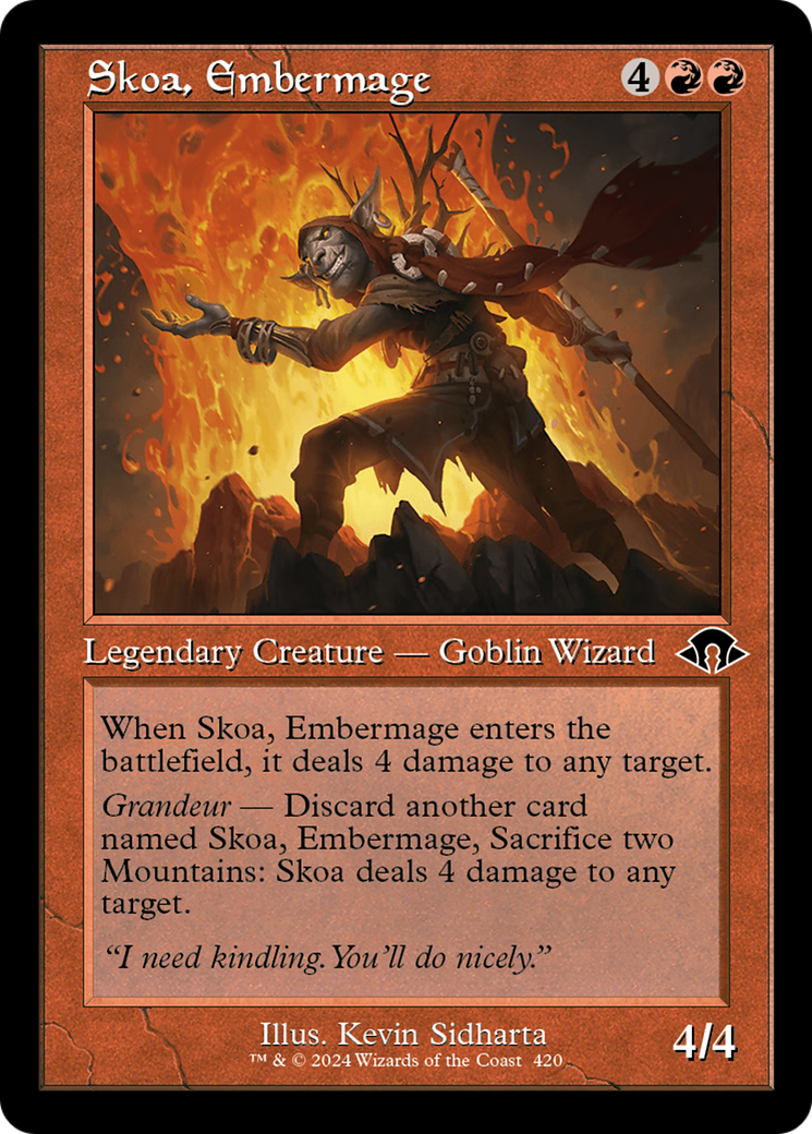 Skoa, Embermage (MH3-420) [Modern Horizons 3] Foil MTG Single Modern Horizons 3