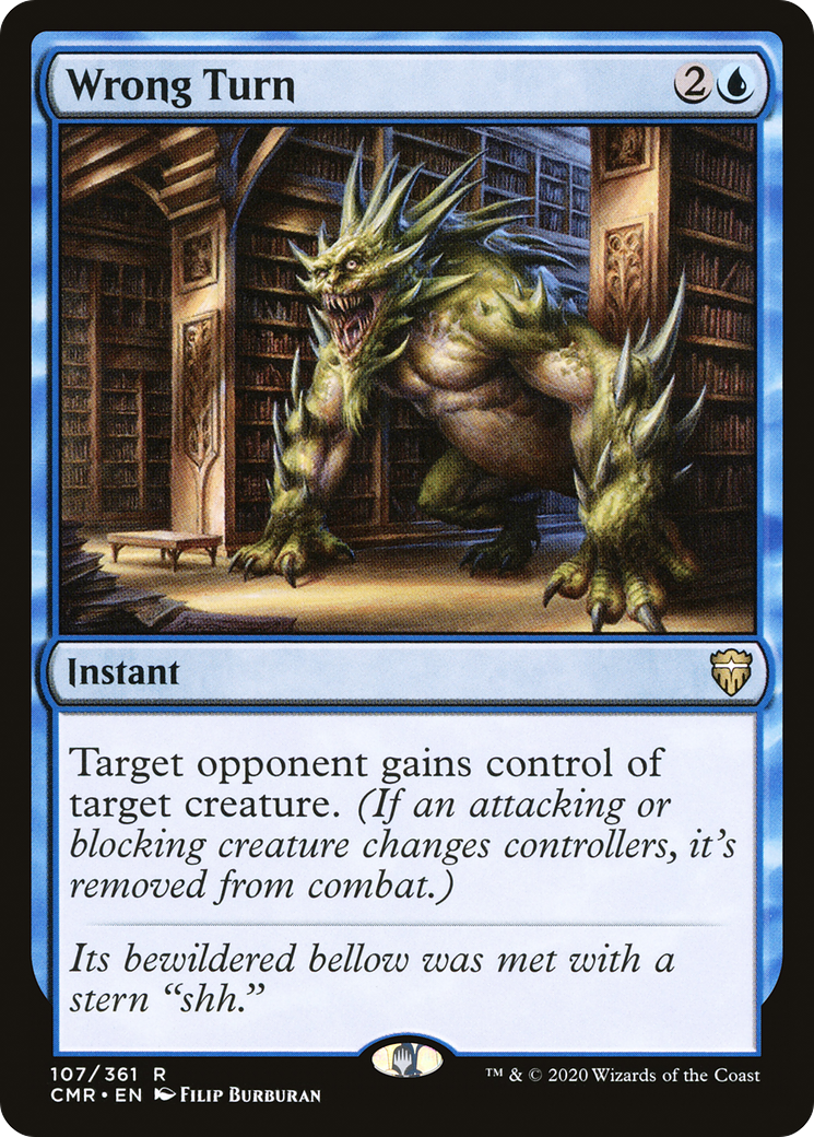 Wrong Turn (CMR-107) [Commander Legends] MTG Single Wizards of the Coast