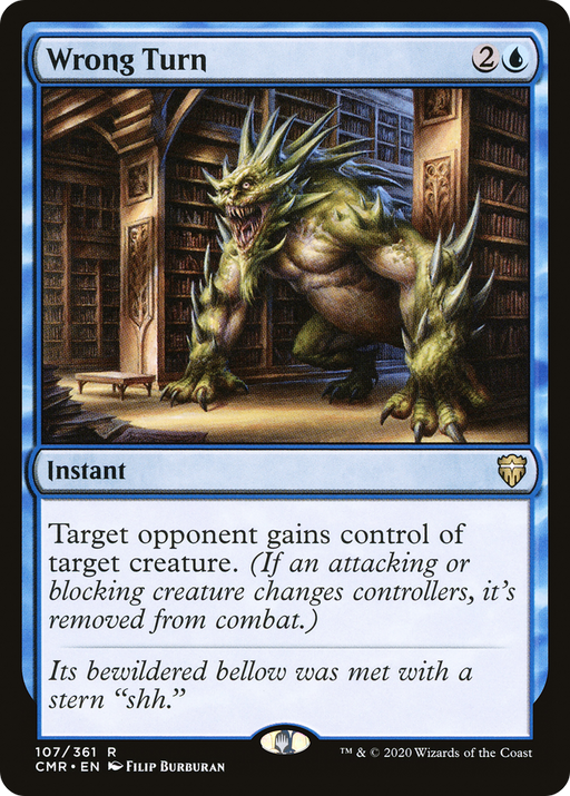 Wrong Turn (CMR-107) [Commander Legends] MTG Single Wizards of the Coast