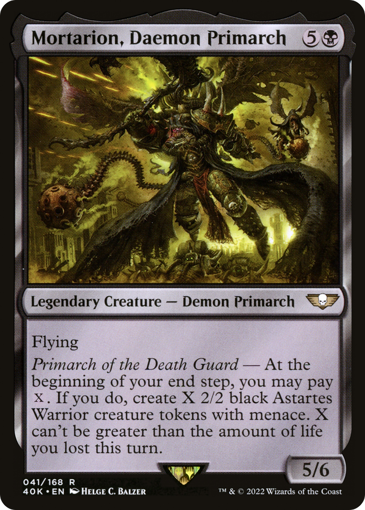 Mortarion, Daemon Primarch (40K-041) [Warhammer 40,000 Commander] MTG Single Wizards of the Coast