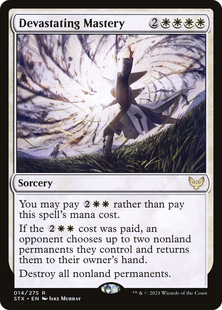 Devastating Mastery (STX-014) [Strixhaven: School of Mages] Foil MTG Single Wizards of the Coast