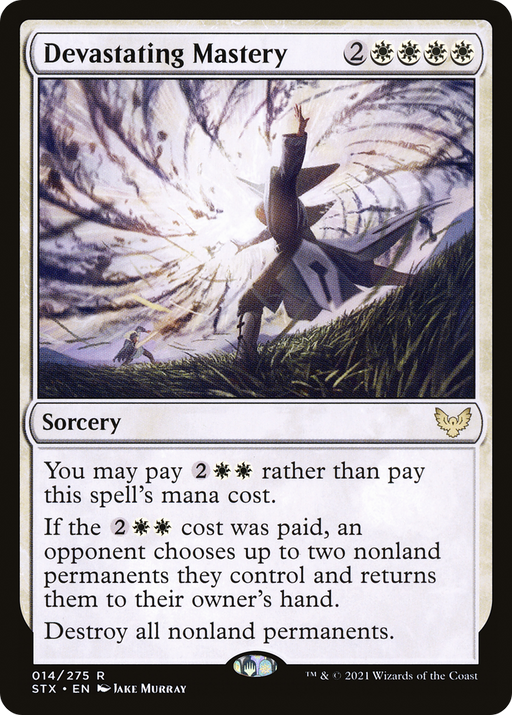 Devastating Mastery (STX-014) [Strixhaven: School of Mages] Foil MTG Single Wizards of the Coast