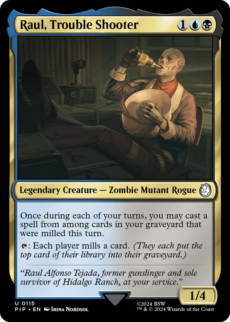 Raul, Trouble Shooter (PIP-115) [Fallout] Foil MTG Single Wizards of the Coast