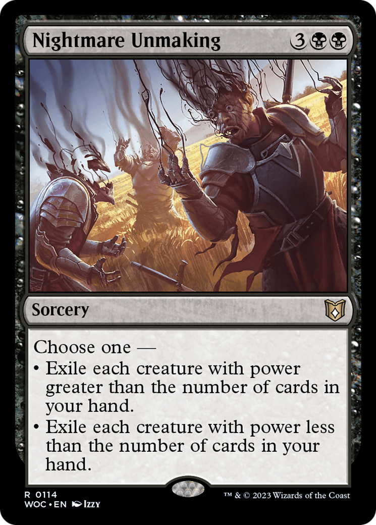 Nightmare Unmaking (WOC-114) [Wilds of Eldraine Commander] MTG Single Wizards of the Coast
