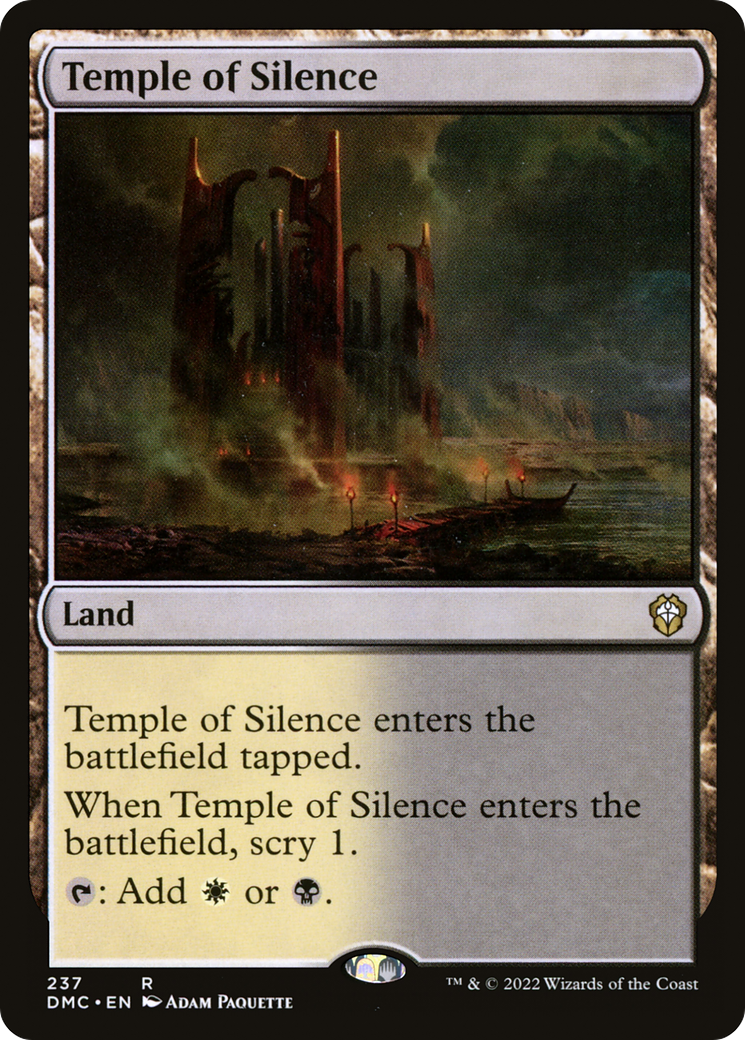 Temple of Silence (DMC-237) [Dominaria United Commander] MTG Single Wizards of the Coast