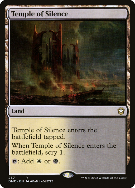 Temple of Silence (DMC-237) [Dominaria United Commander] MTG Single Wizards of the Coast