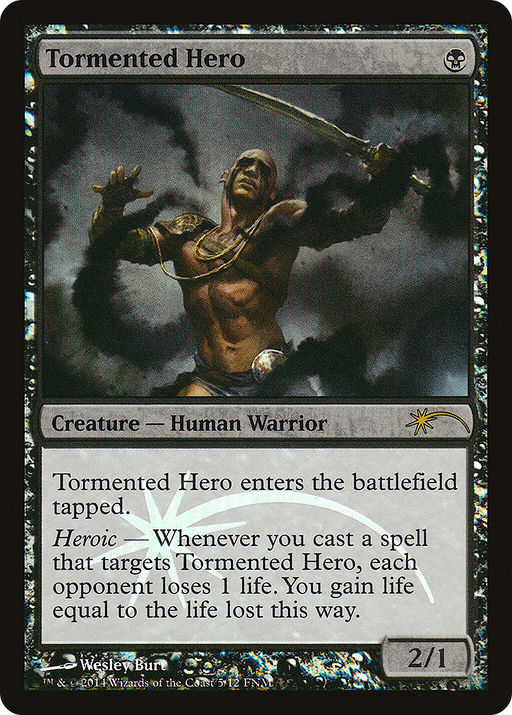 Tormented Hero (FNM-005) [Misc] Friday Night Magic 2014 Foil MTG Single Wizards of the Coast