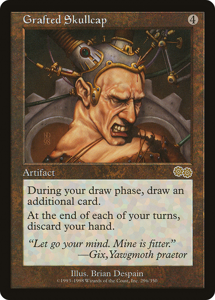 Grafted Skullcap (USG-296) [Urza's Saga] MTG Single Wizards of the Coast