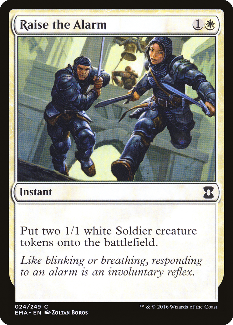 Raise the Alarm (EMA-024) [Eternal Masters] Foil MTG Single Wizards of the Coast