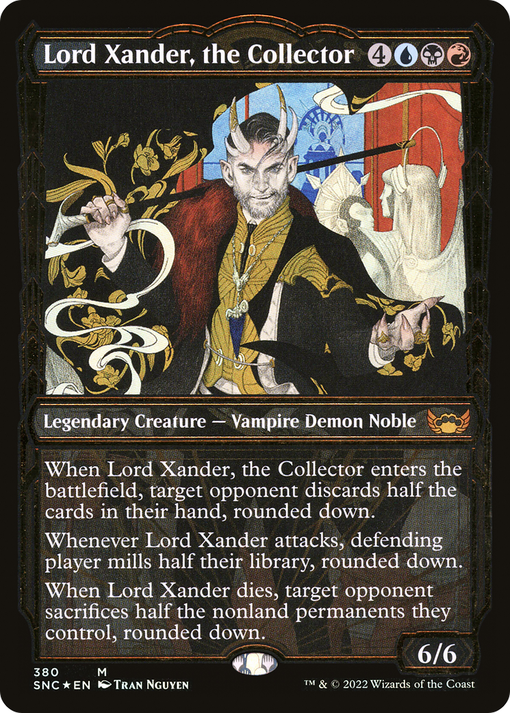 Lord Xander, the Collector (Gilded Foil) (SNC-380) [Streets of New Capenna] (Showcase) Foil MTG Single Wizards of the Coast
