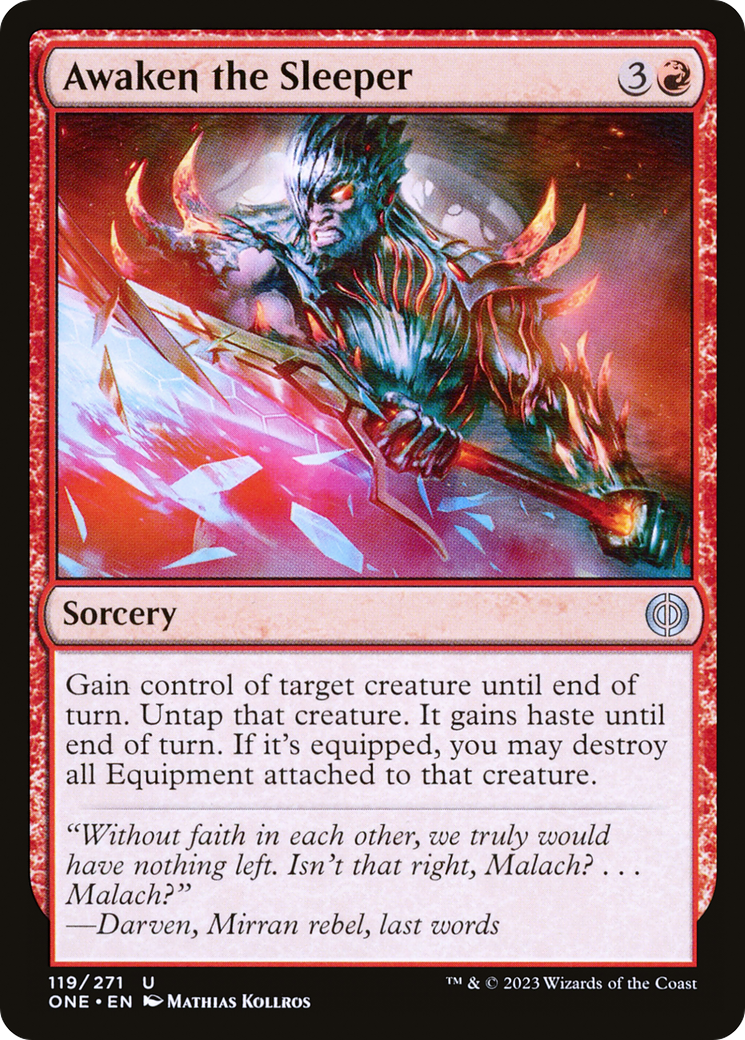 Awaken the Sleeper (ONE-119) [Phyrexia: All Will Be One] MTG Single Wizards of the Coast