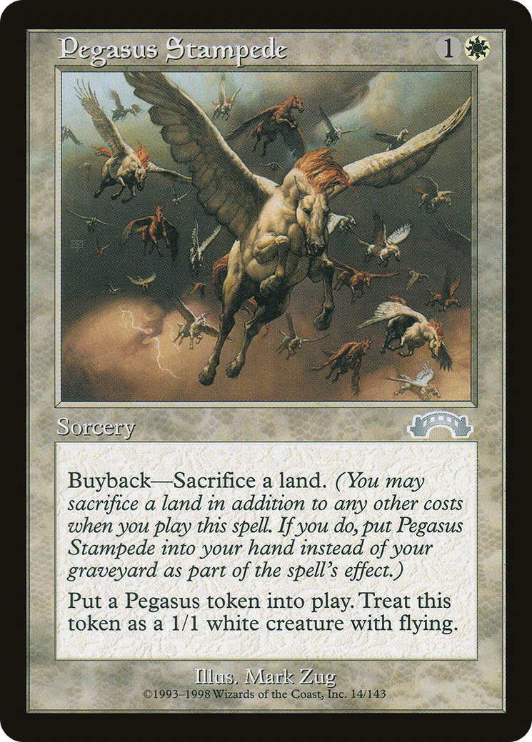 Pegasus Stampede [Exodus] MTG Single Magic: The Gathering