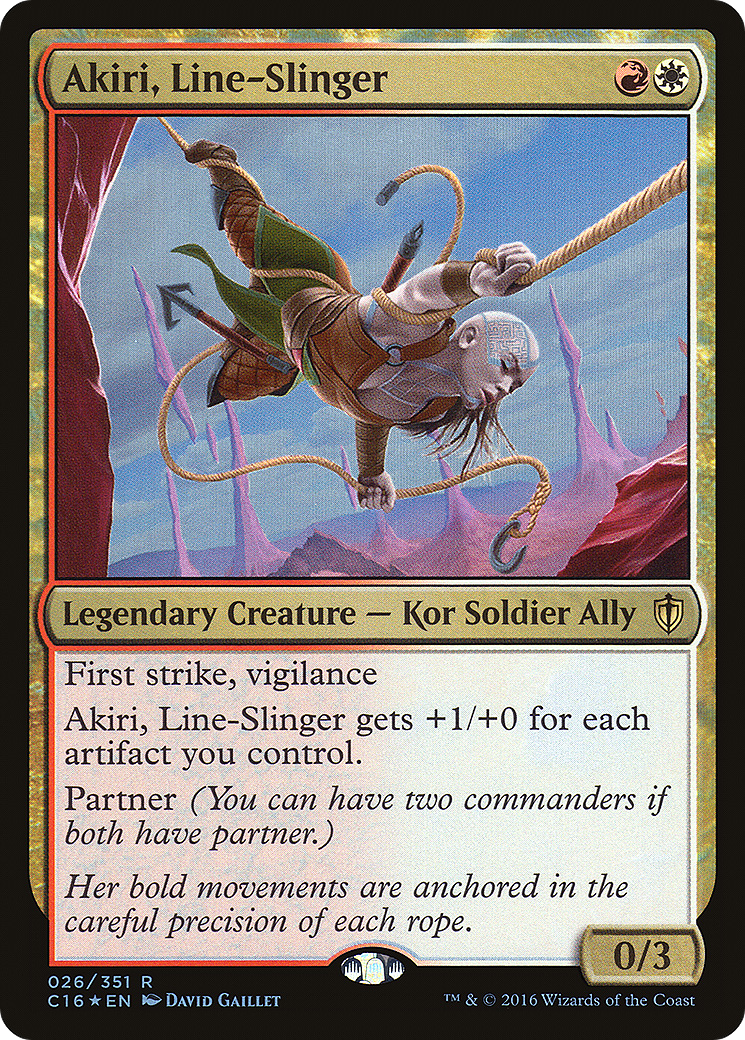 Akiri, Line-Slinger (C16-026) [Commander 2016] Foil MTG Single Wizards of the Coast