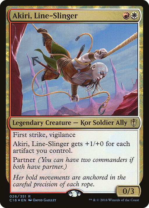 Akiri, Line-Slinger (C16-026) [Commander 2016] Foil MTG Single Wizards of the Coast
