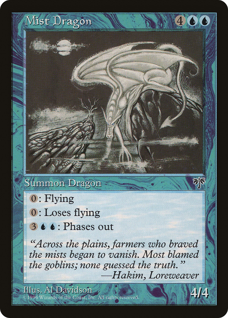 Mist Dragon [Mirage] MTG Single Magic: The Gathering