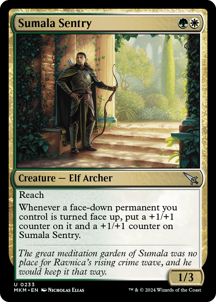 Sumala Sentry (MKM-233) [Murders at Karlov Manor] Foil MTG Single Murders at Karlov Manor