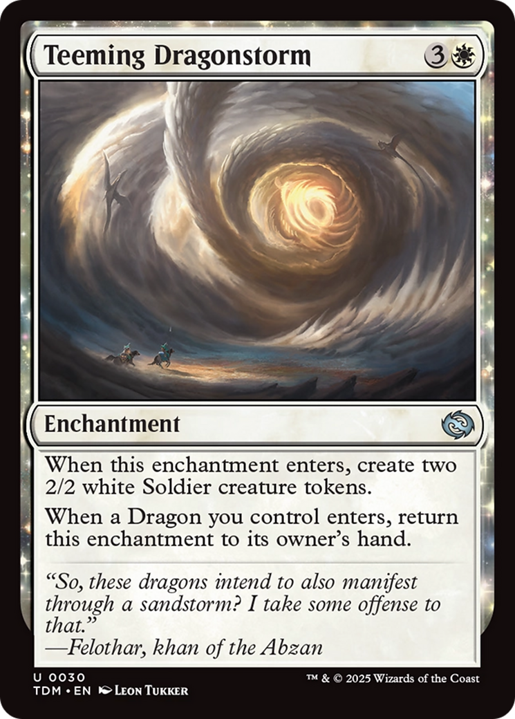 Teeming Dragonstorm (TDM-030) [Tarkir: Dragonstorm] MTG Single Wizards of the Coast