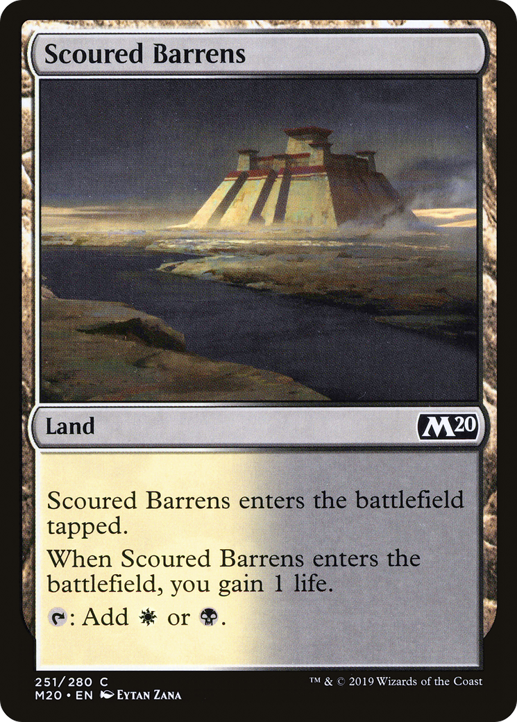 Scoured Barrens (M20-251) [Core Set 2020] MTG Single Wizards of the Coast