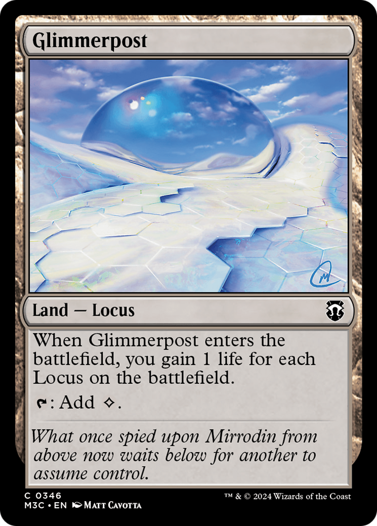 Glimmerpost (M3C-346) [Modern Horizons 3 Commander] MTG Single Wizards of the Coast