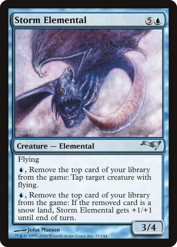 Storm Elemental (CTD-037) [Misc] Coldsnap Theme Decks MTG Single Wizards of the Coast