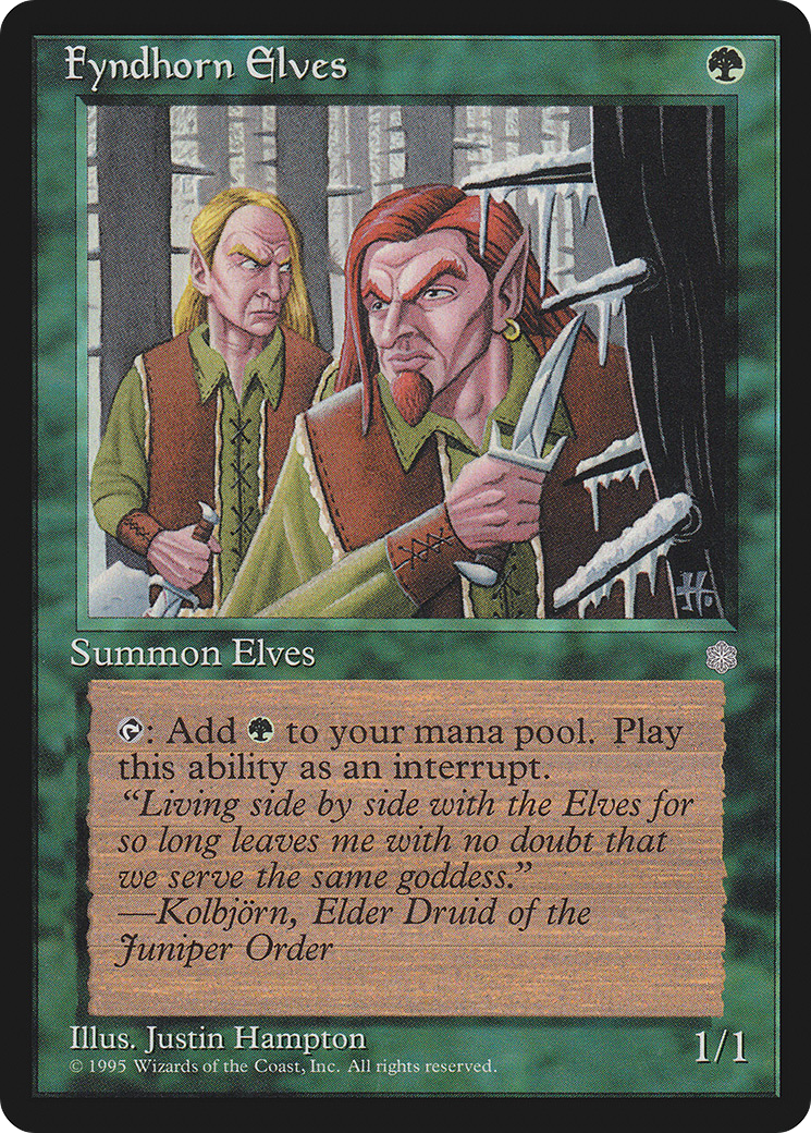Fyndhorn Elves (ICE-132) [Ice Age] MTG Single Wizards of the Coast
