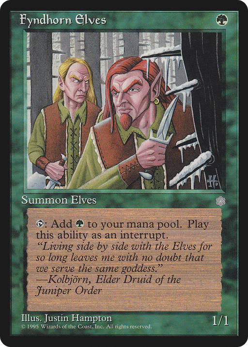 Fyndhorn Elves (ICE-132) [Ice Age] MTG Single Wizards of the Coast