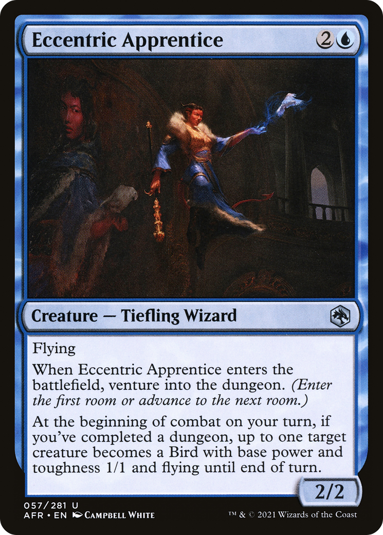 Eccentric Apprentice (AFR-057) [Adventures in the Forgotten Realms] Foil MTG Single Wizards of the Coast