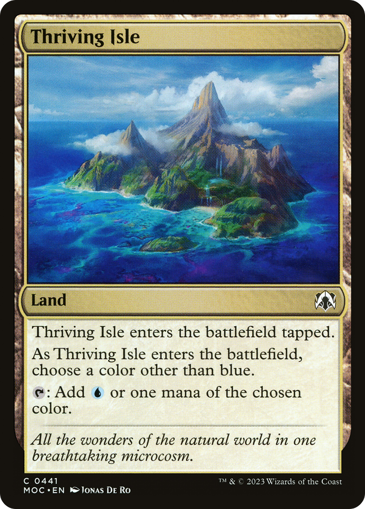 Thriving Isle (MOC-441) [March of the Machine Commander] MTG Single Wizards of the Coast