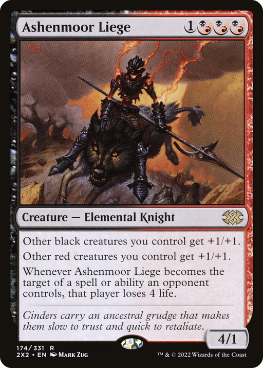 Ashenmoor Liege (2X2-174) [Double Masters 2022] MTG Single Wizards of the Coast