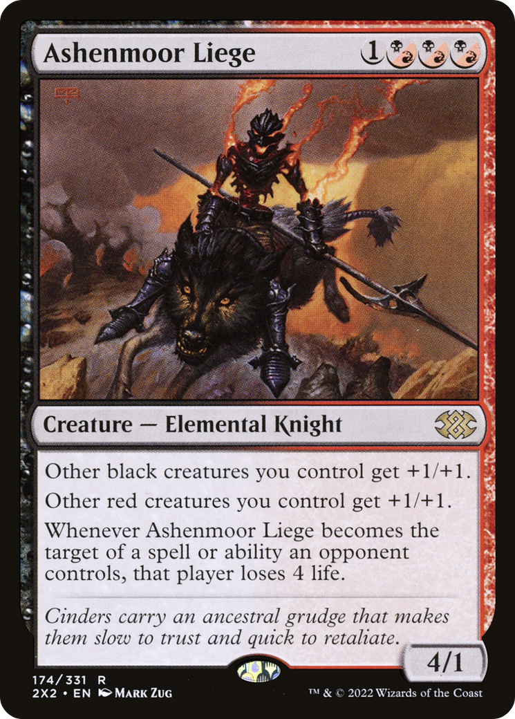 Ashenmoor Liege (2X2-174) [Double Masters 2022] Foil MTG Single Wizards of the Coast