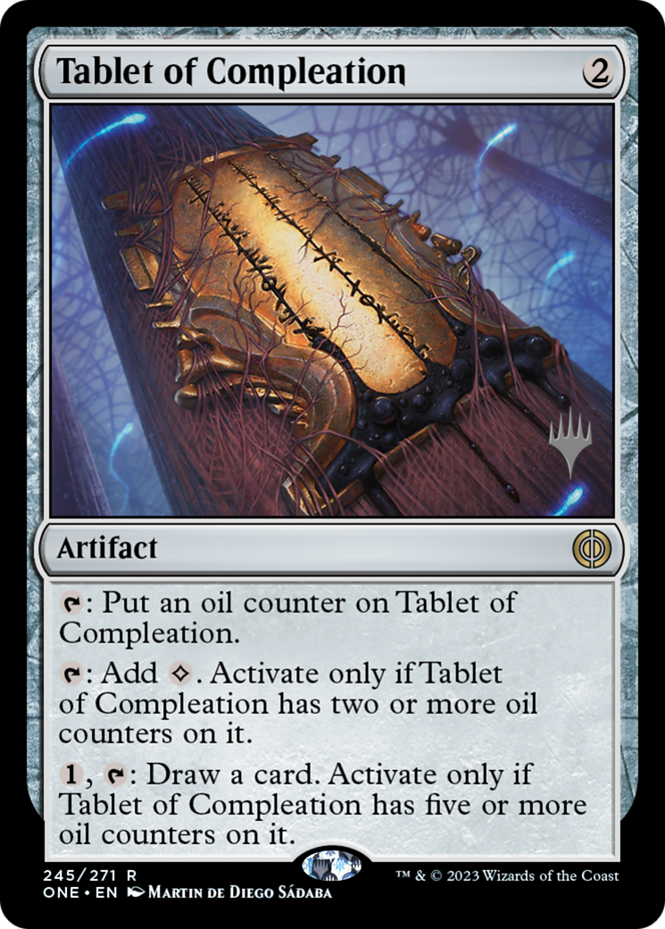 Tablet of Compleation (PPONE-245) [Phyrexia: All Will Be One Promos] Foil MTG Single Wizards of the Coast
