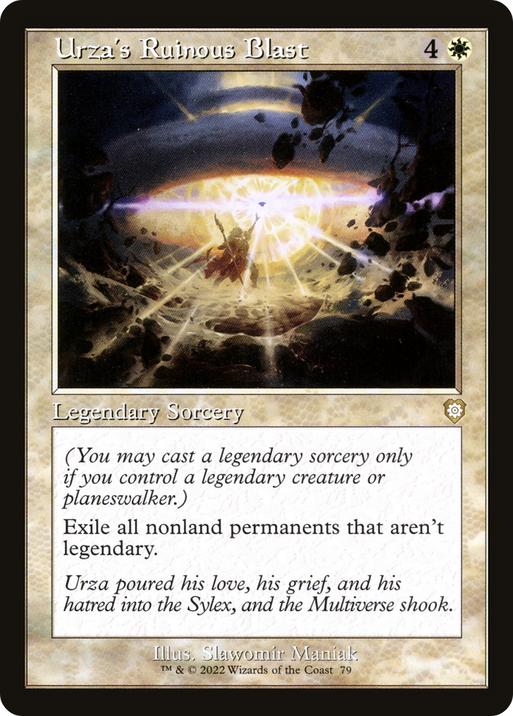 Urza's Ruinous Blast (BRC-079) [The Brothers' War Commander] MTG Single Wizards of the Coast