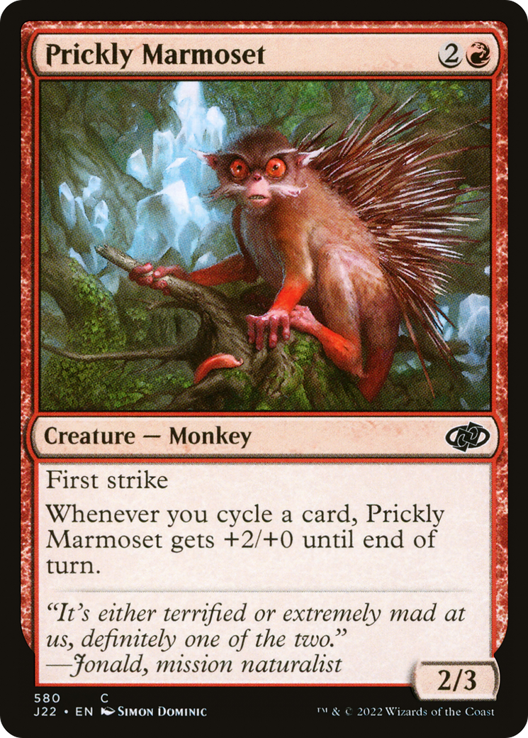 Prickly Marmoset (J22-580) [Jumpstart 2022] MTG Single Wizards of the Coast