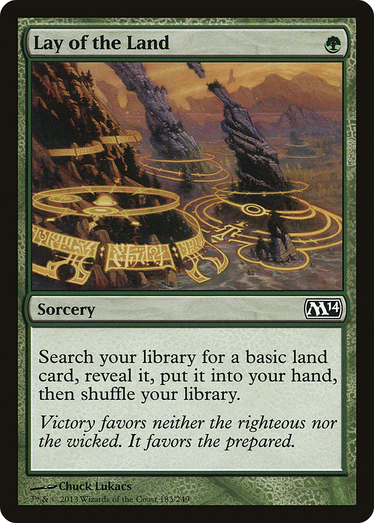 Lay of the Land (M14-183) [Magic 2014] MTG Single Wizards of the Coast