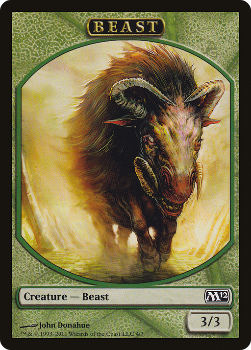 Beast Token (M12-004) [Tokens] Magic 2012 Tokens MTG Single Wizards of the Coast