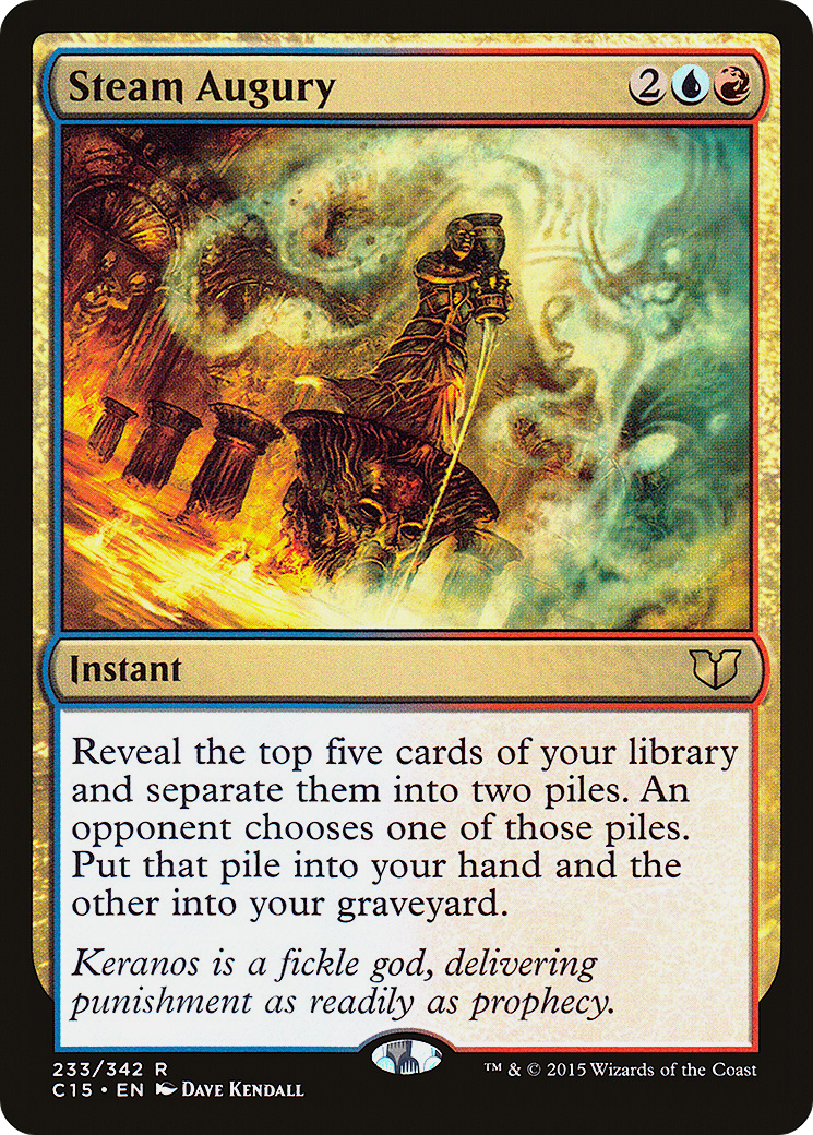 Steam Augury (C15-233) [Commander 2015] MTG Single Wizards of the Coast