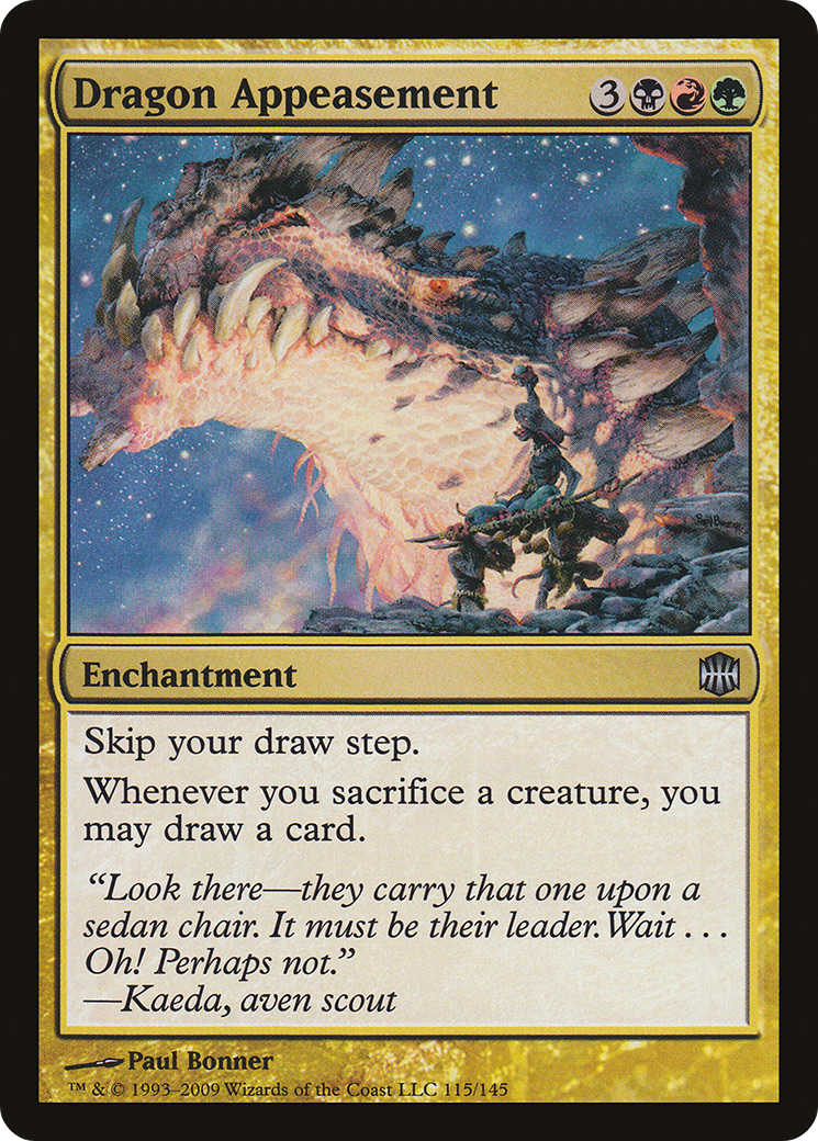 Dragon Appeasement (ARB-115) [Alara Reborn] MTG Single Wizards of the Coast