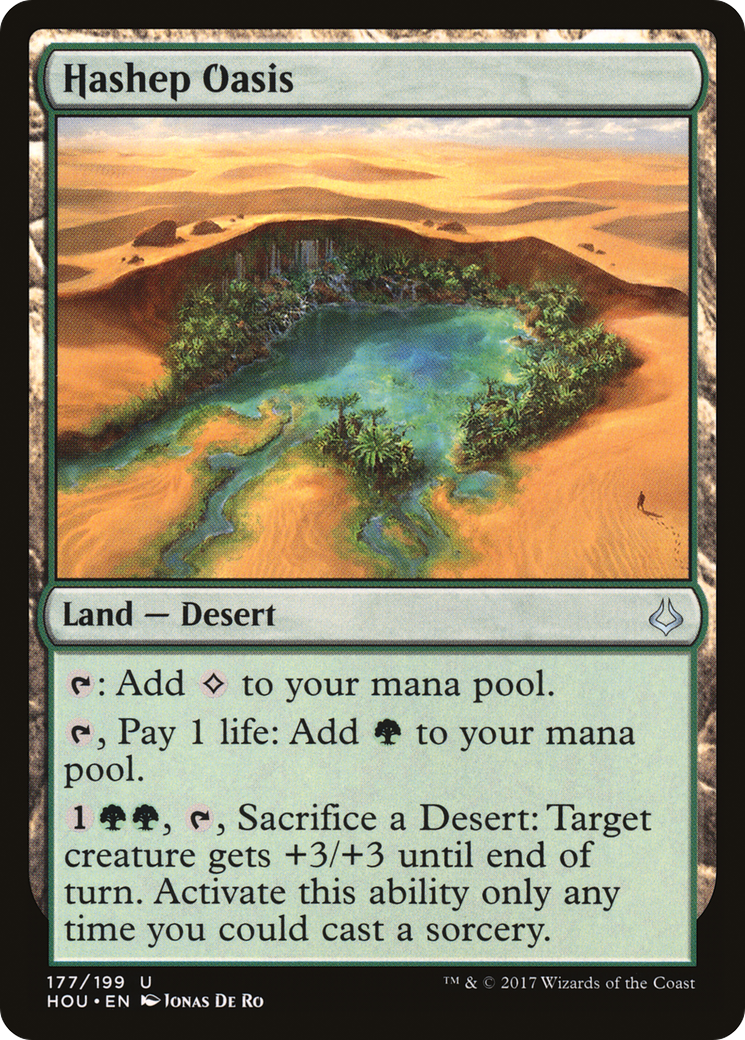 Hashep Oasis (HOU-177) [Hour of Devastation] MTG Single Wizards of the Coast