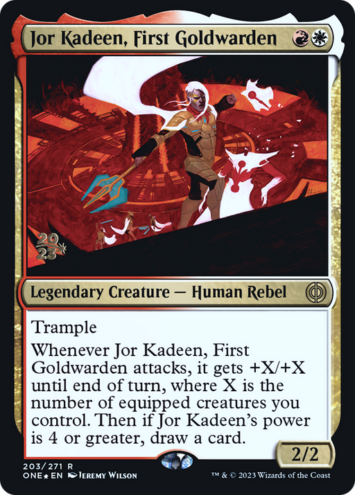 Jor Kadeen, First Goldwarden (PRE-203S) [Phyrexia: All Will Be One Promos] Foil MTG Single Wizards of the Coast
