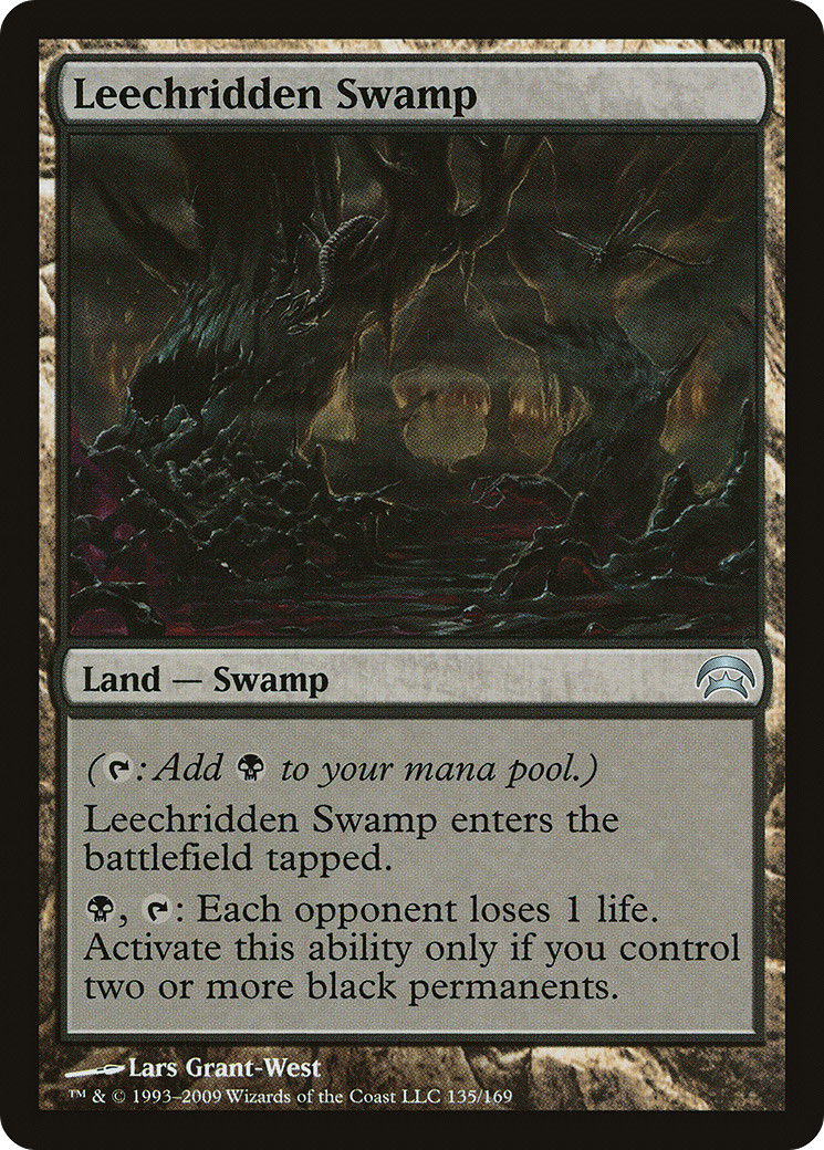 Leechridden Swamp (HOP-135) [Misc] Planechase MTG Single Wizards of the Coast