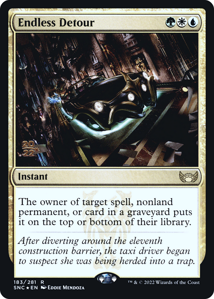 Endless Detour (PRE-183S) [Streets of New Capenna Promos] Foil MTG Single Wizards of the Coast