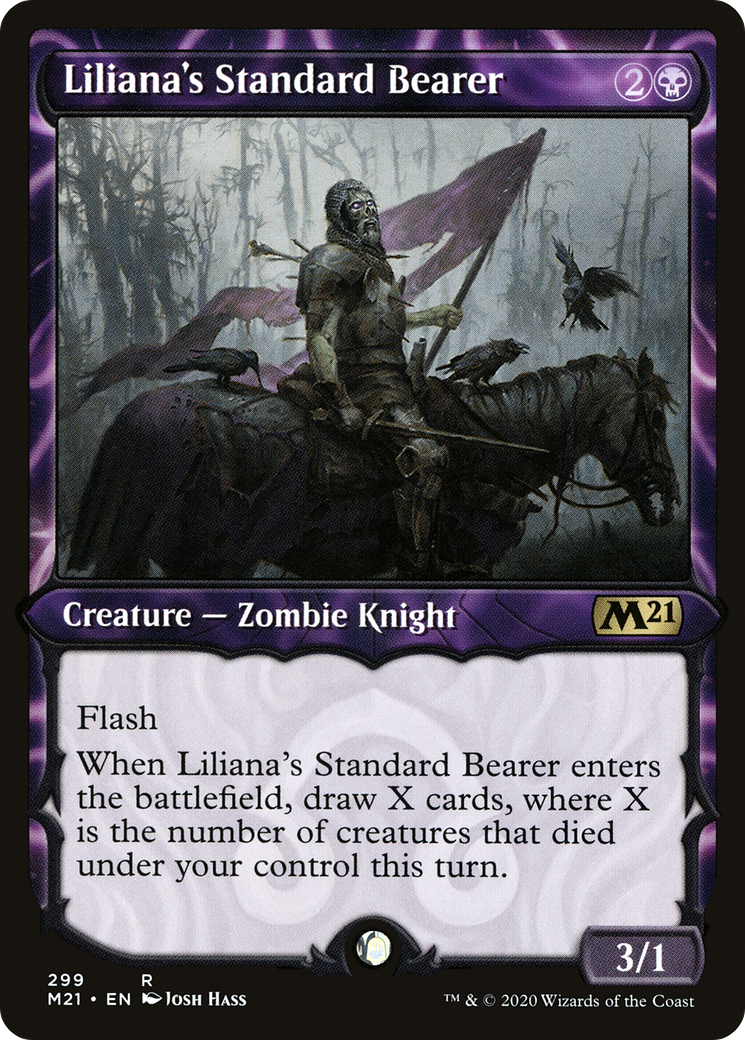 Liliana's Standard Bearer (M21-299) [Core Set 2021] (Showcase) MTG Single Wizards of the Coast