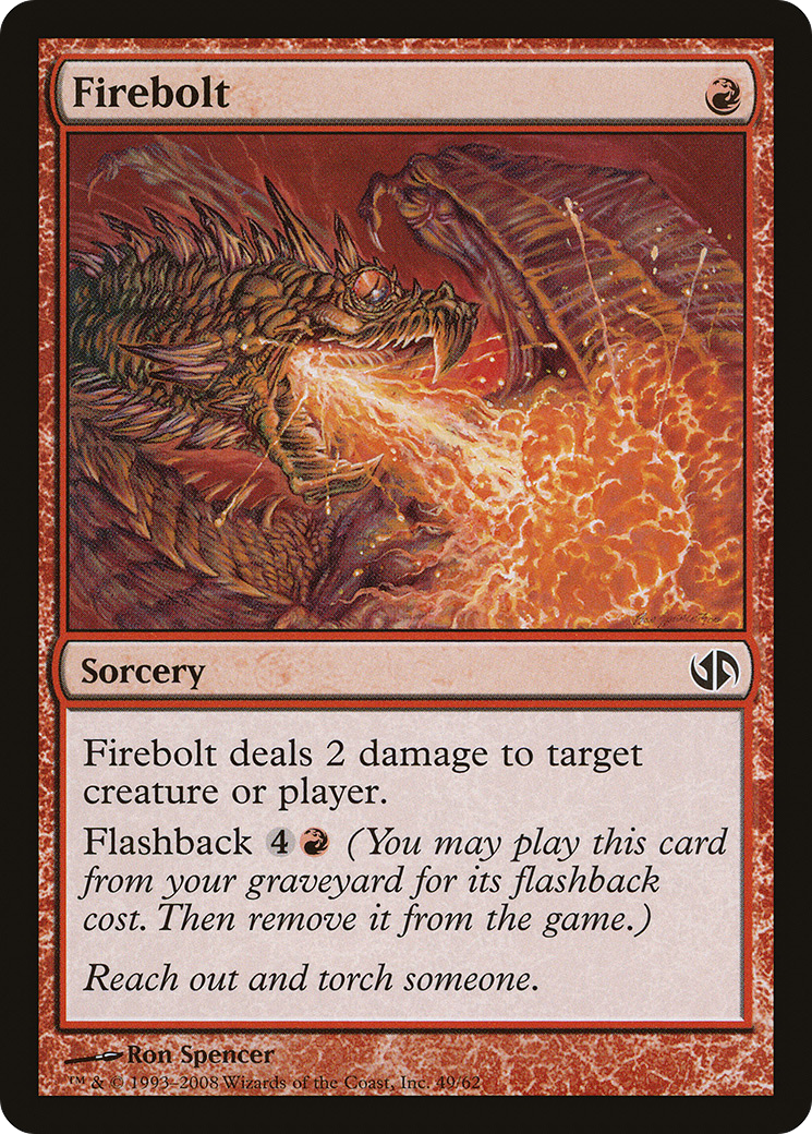 Firebolt (DD2-049) [Misc] Duel Decks: Jace vs. Chandra MTG Single Wizards of the Coast