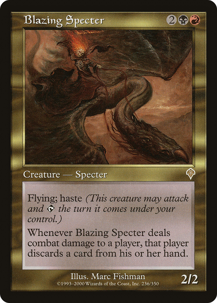 Blazing Specter (INV-236) [Invasion] MTG Single Wizards of the Coast