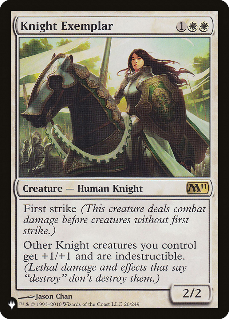 Knight Exemplar (M11) (LIST-20/249) [Mystery Booster] The List MTG Single Wizards of the Coast