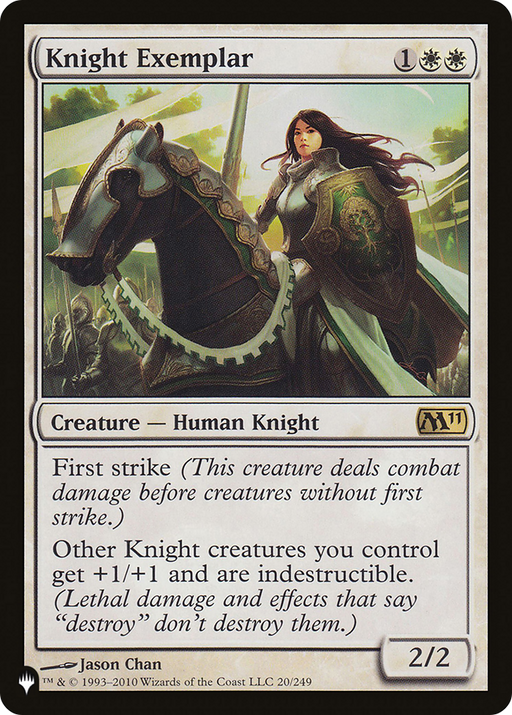 Knight Exemplar (M11) (LIST-20/249) [Mystery Booster] The List MTG Single Wizards of the Coast