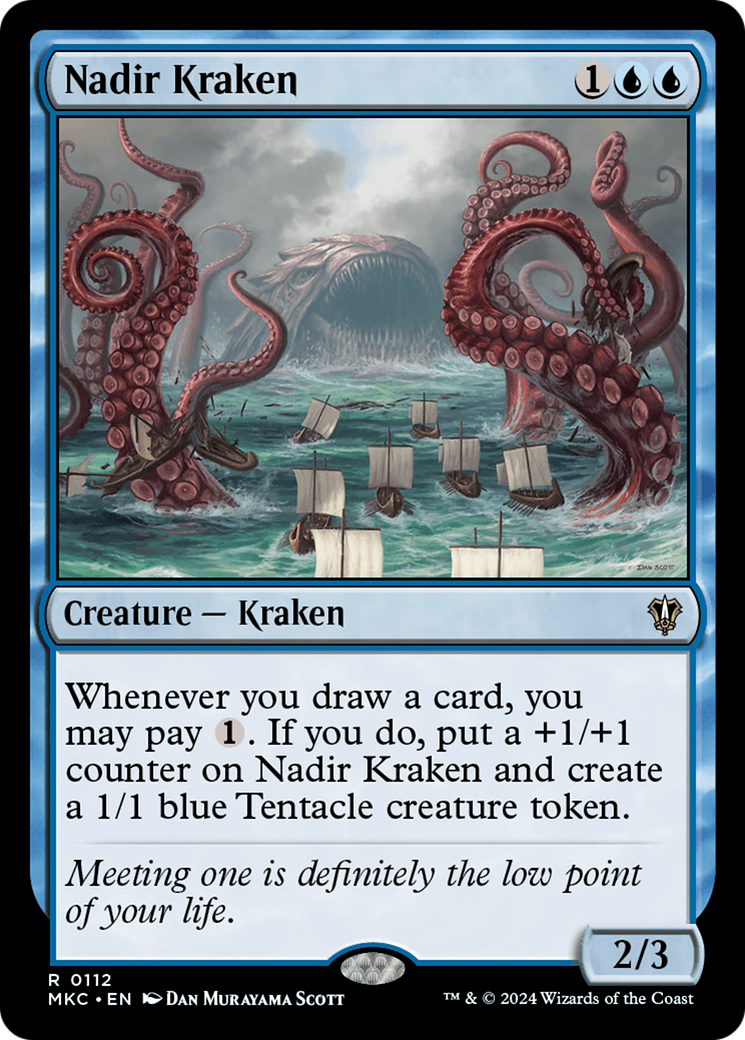 Nadir Kraken (MKC-112) [Murders at Karlov Manor Commander] MTG Single Wizards of the Coast